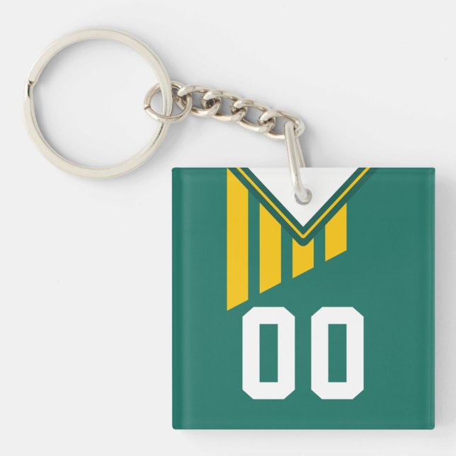 Custom Lacrosse Keyring, Football Schlüsselanhänge Schlüsselanhänger (Vorderseite)