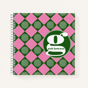 Custom Lady Golfer Member Notebook / Journal Notizbuch