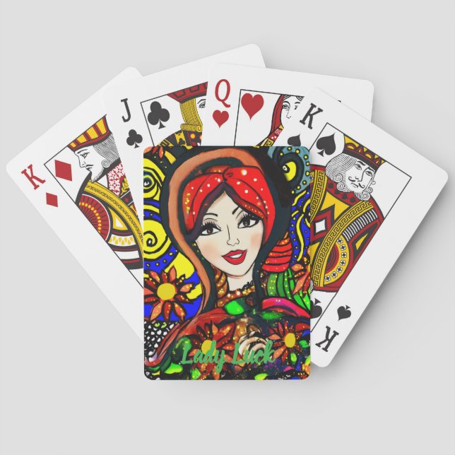 Custom Lady Luck 3 Couple's Game Night  Spielkarten (Rückseite)