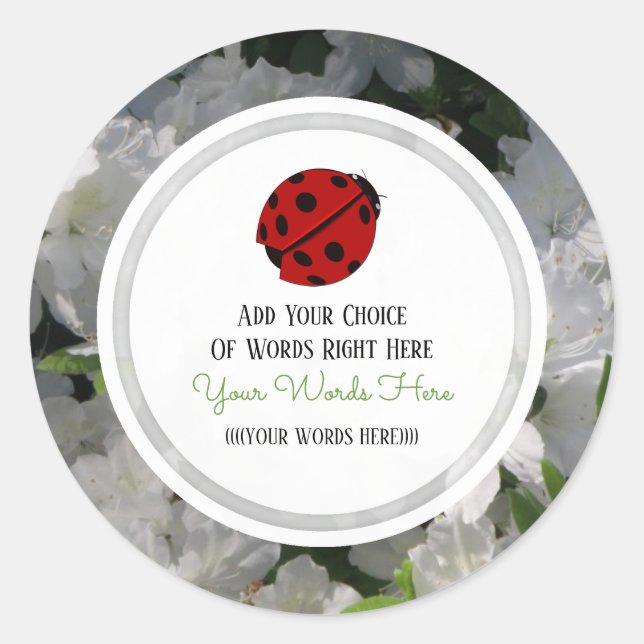 Custom Ladybug Stickers (Vorderseite)