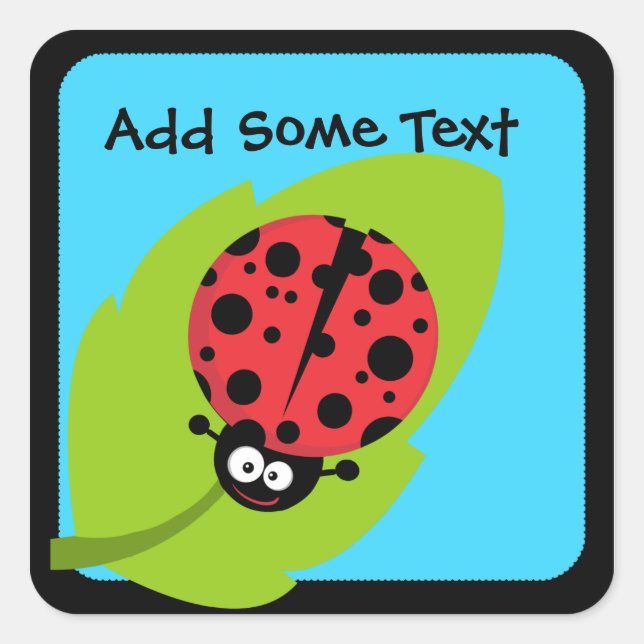 Custom Ladybug Stickers (Vorderseite)