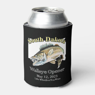 Custom Lake and Date South Dakota Walleye Opener Dosenkühler