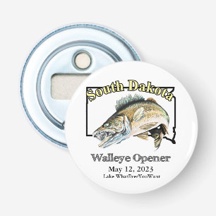 Custom Lake and Date South Dakota Walleye Opener Flaschenöffner
