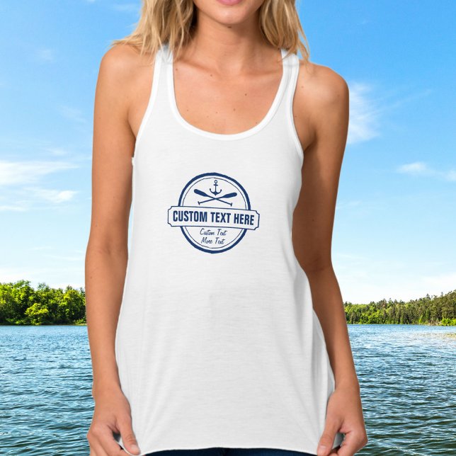 Custom Lake, Beach House & Boat Nautical Anchor Tank Top (Von Creator hochgeladen)