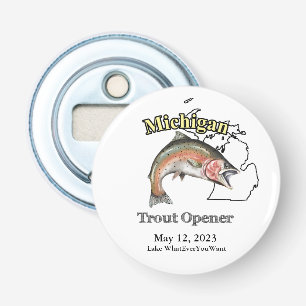 Custom Lake/Date Michigan Trout Opener Flaschenöffner