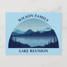Custom Lake House Family Wiedersehen Summer Vacati Postkarte