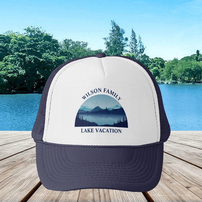 Custom Lake House Family Wiedersehen Summer Vacati Truckerkappe (Von Creator hochgeladen)