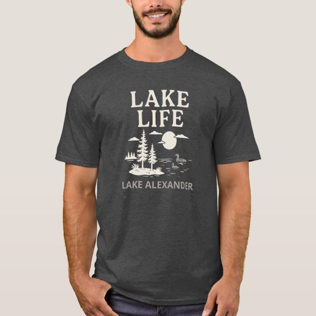 Custom Lake Life Men T-Shirt (Vorderseite)