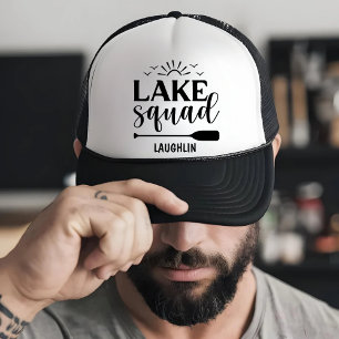 Custom Lake Squad Vibes Vacation Camping Camper Truckerkappe
