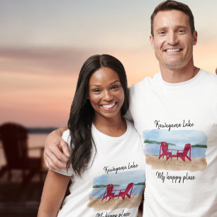 Custom Lake View "Mein glücklicher Ort T-Shirt