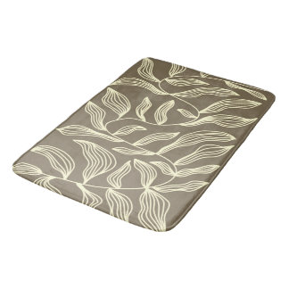 Custom Large Flora Sheet Bath Mat Badematte
