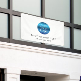 Custom Large Logo Company Branding Simple Banner