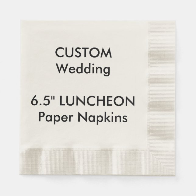 Custom Large LUNCHEON Disposable Paper Napkins Serviette (Vorderseite)