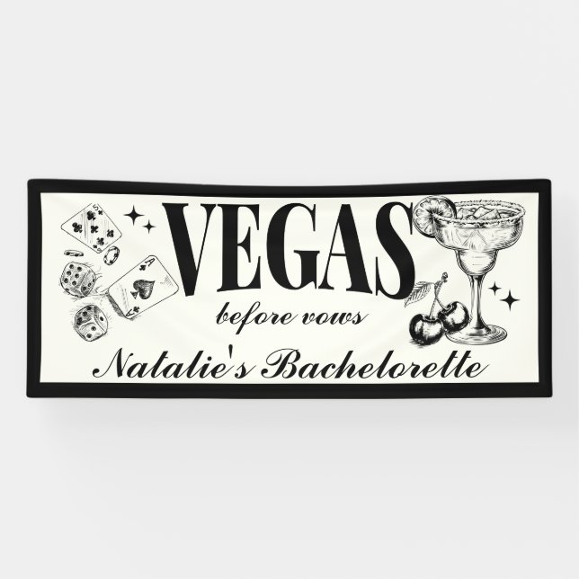 Custom Las Vegas Junggeselinnen-Abschied Personali Banner (Horizontal)