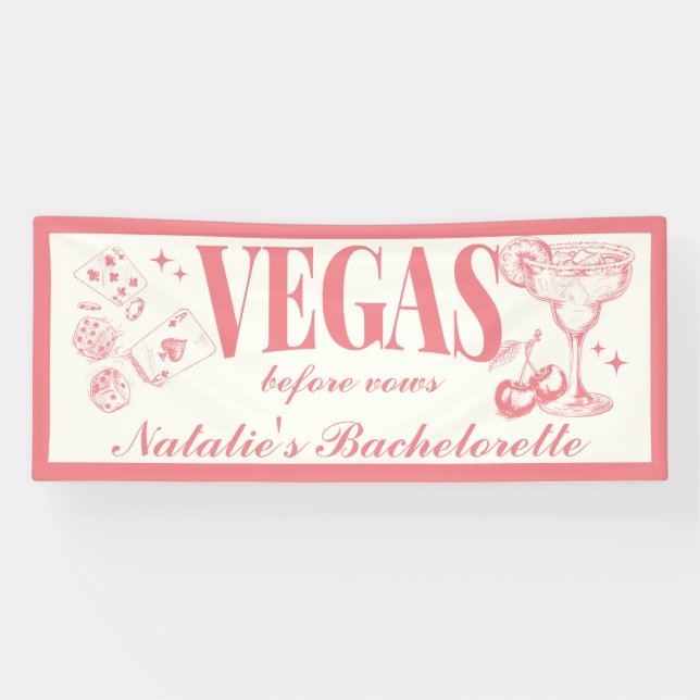 Custom Las Vegas Junggeselinnen-Abschied Personali Banner (Horizontal)