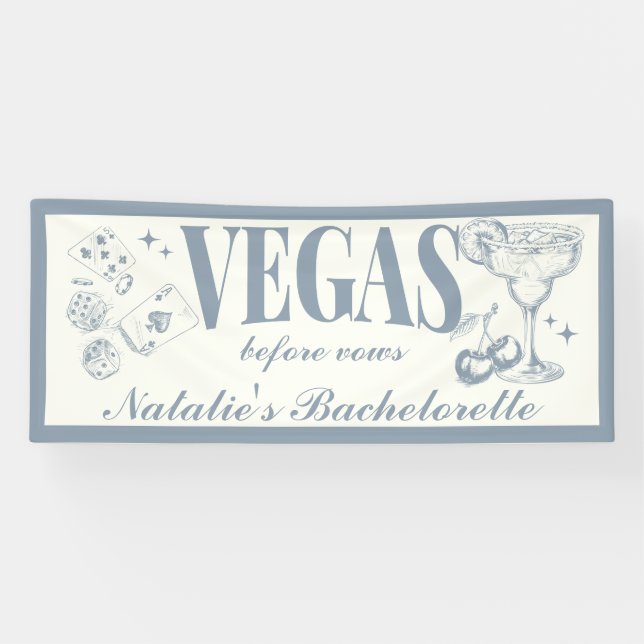 Custom Las Vegas Junggeselinnen-Abschied Personali Banner (Horizontal)