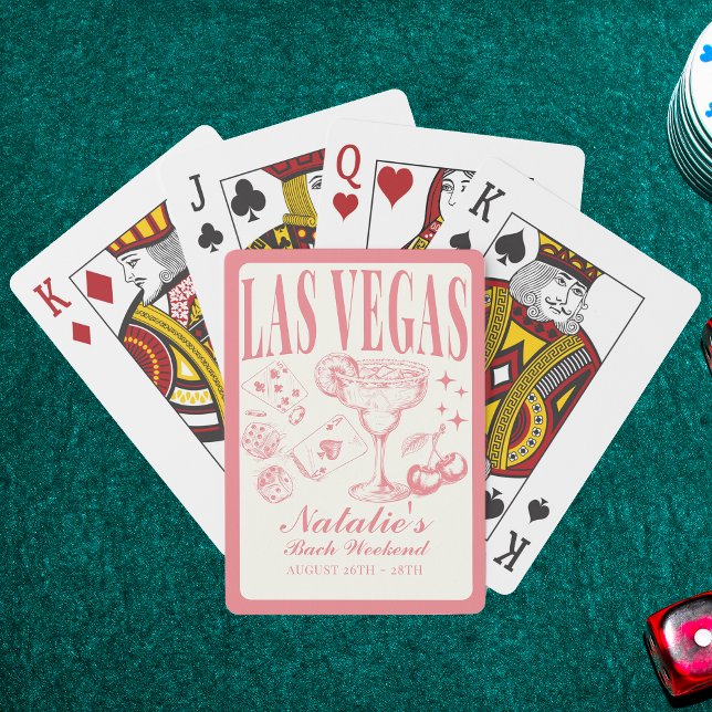 Custom Las Vegas Junggeselinnen-Abschied Personali Spielkarten (Von Creator hochgeladen)