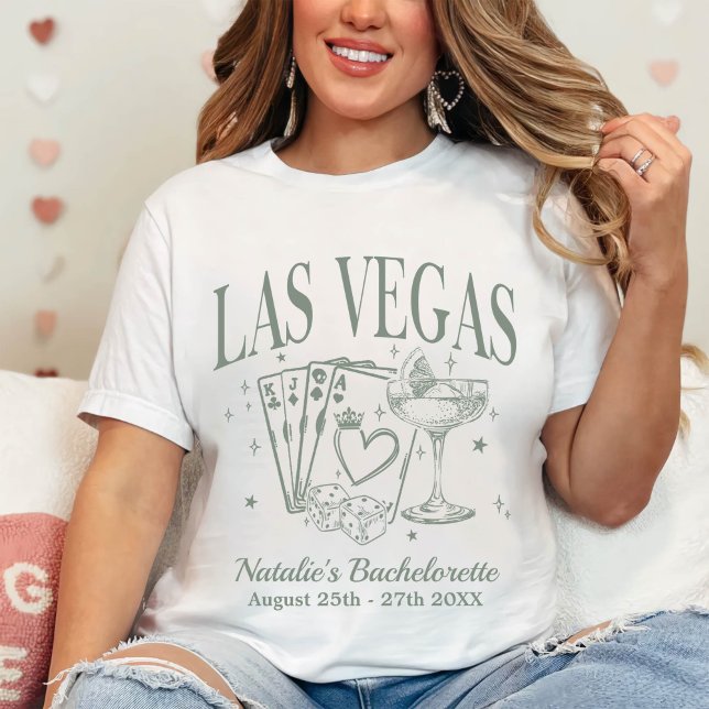 Custom Las Vegas Junggeselinnen-Abschied Personali T-Shirt (Von Creator hochgeladen)