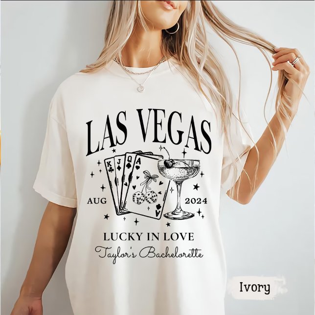 Custom Las Vegas Junggeselinnen-Abschied Personali T-Shirt (Von Creator hochgeladen)