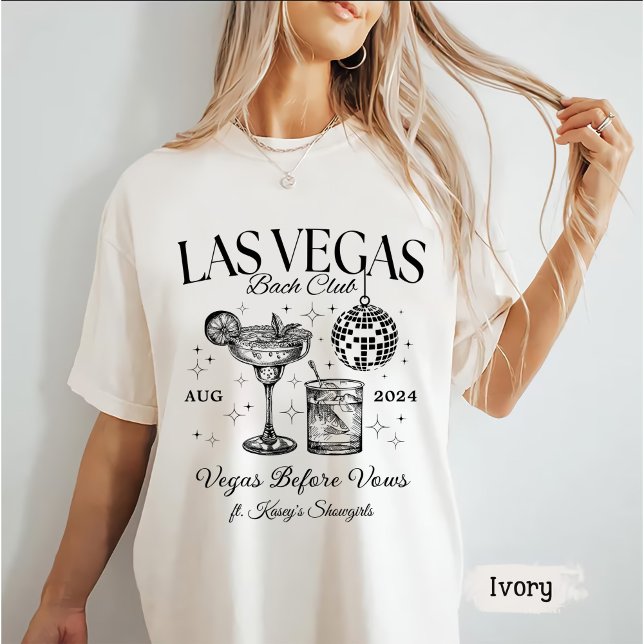 Custom Las Vegas Junggeselinnen-Abschied Personali T-Shirt (Von Creator hochgeladen)