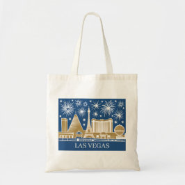 Custom Las Vegas Strip Skyline Vintage Cityscape Tragetasche
