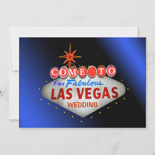 Custom Las Vegas Wedding Einladungen (Vorderseite)