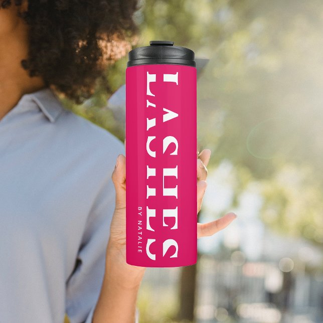 Custom Lash Extension Technischer Cool Esthetiker Thermosbecher (Von Creator hochgeladen)