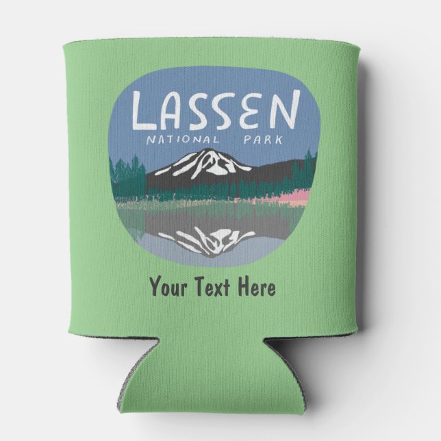 CUSTOM Lassen Nationalpark Art Dosenkühler (Rückseite)