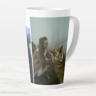 Custom Latte Mug with Two-Photo Gallery Milchtasse