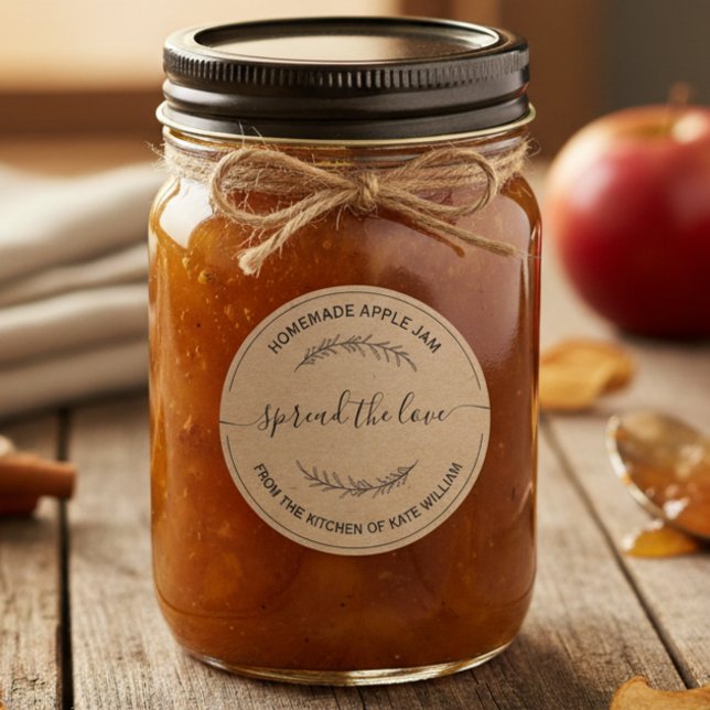 Custom Laurel Spread die Liebe Runder Aufkleber (Von Creator hochgeladen)