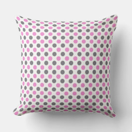 Custom Lavender Gray Polka Dot - Kleine Dose Pillo Kissen