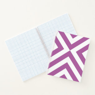 Custom Lavender und White Chevrons Notebook Notizbuch