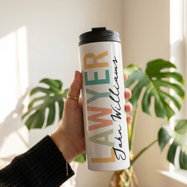 Custom Lawyer Graduation Gift for Law Students Thermosbecher (Custom Lawyer Graduation Gift for Coworkers, Custom Lawyer Graduation Tumbler Gift for Professionals)