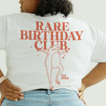 Custom Leap Year Froscher Leaper Seltenes Geburtst T-Shirt<br><div class="desc">Tauchen Sie ein in den Geburtstagsbash wie ein Spitzfingel mit unserem "Selten Geburtstagsclub"-Tee! Entfesseln Sie das Schaltjahr mit einem Hauch Spaß und einem unglaublich witzig Froschdesign. Dieser personalisierte T - Shirt ist das ultimative Geschenk für ihn und sie und verwandelt die geborenen am 29. Februar in zertifizierte Leapers - für...</div>
