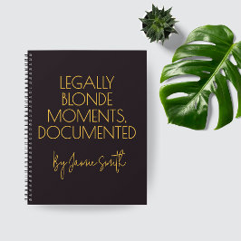 Custom Legally Blonde Journal Gift for Attorneys Notizbuch