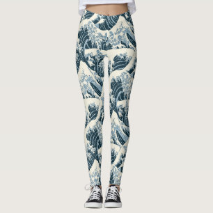 Custom Leggings - Hokusais Welle