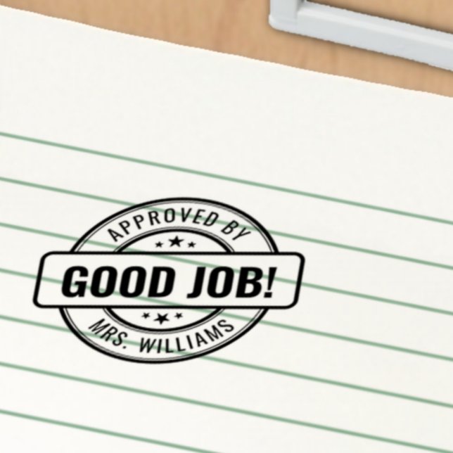 Custom Lehrer Name Good Job! Genehmigung der Hausa Permastempel (Von Creator hochgeladen)
