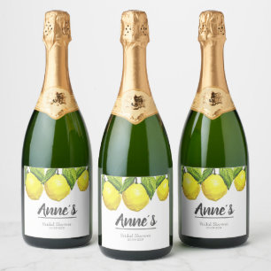 Custom Lemon Brautparty Theme Wasserfarbe