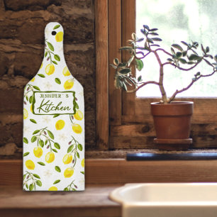 Custom Lemon, Citrus Yellow und Green Schneidebrett