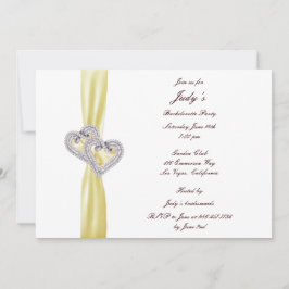 Custom Lemon Hearts Junggeselinnen-Abschied Einlad Einladung