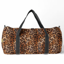 Custom Leopard Duffle Bag