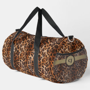 Custom Leopard Duffle Bag