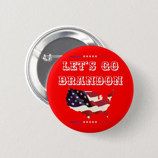 Custom LET'S GO BRANDON Trump 2024 Amerikanische F Button (Vorne & Hinten)