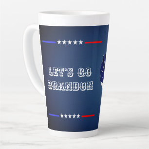 Custom LET'S GO BRANDON Trump 2024 Amerikanische F Milchtasse