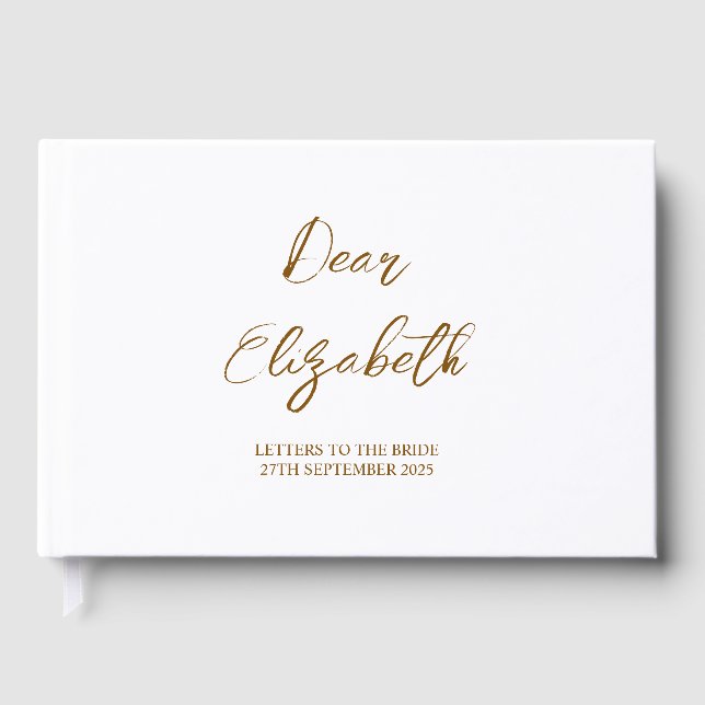 Custom Letters to Bride Scrapbook, Hen Do Scra Gästebuch (Vorderseite)