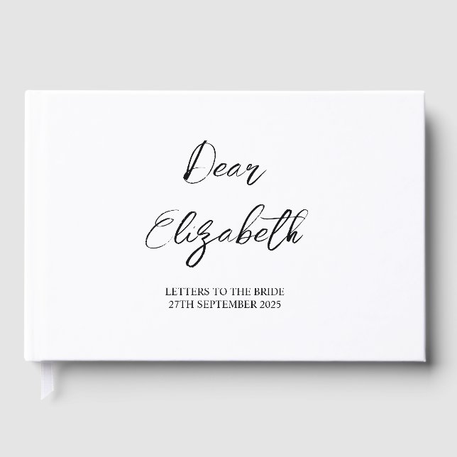 Custom Letters to Bride Scrapbook, Hen Do Scra Gästebuch (Vorderseite)