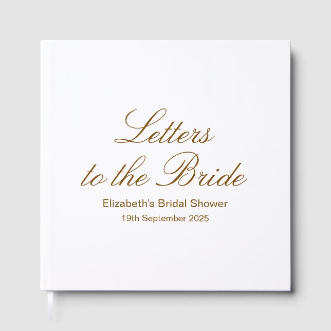 Custom Letters to Bride Scrapbook, Hen Do Scra Gästebuch (Vorderseite)