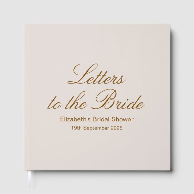 Custom Letters to Bride Scrapbook, Hen Do Scra Gästebuch (Vorderseite)