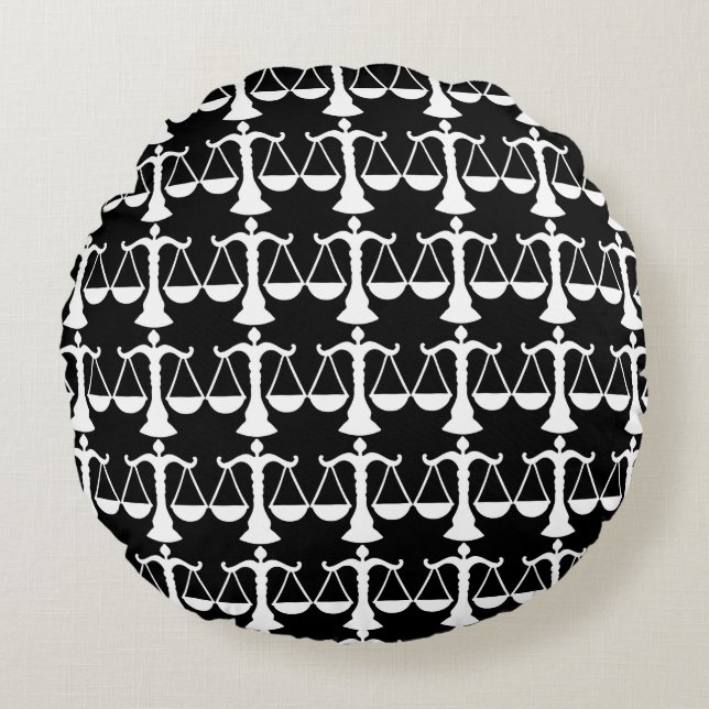 Custom Libra Scala Round Pillow Rundes Kissen (Vorderseite)