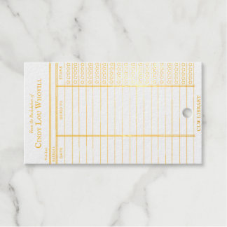 CUSTOM Library Card- Old School Geschenkanhänger